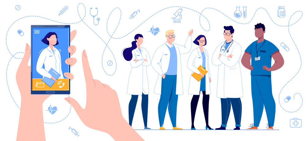 Telemedicine graphic Telemedicine graphic