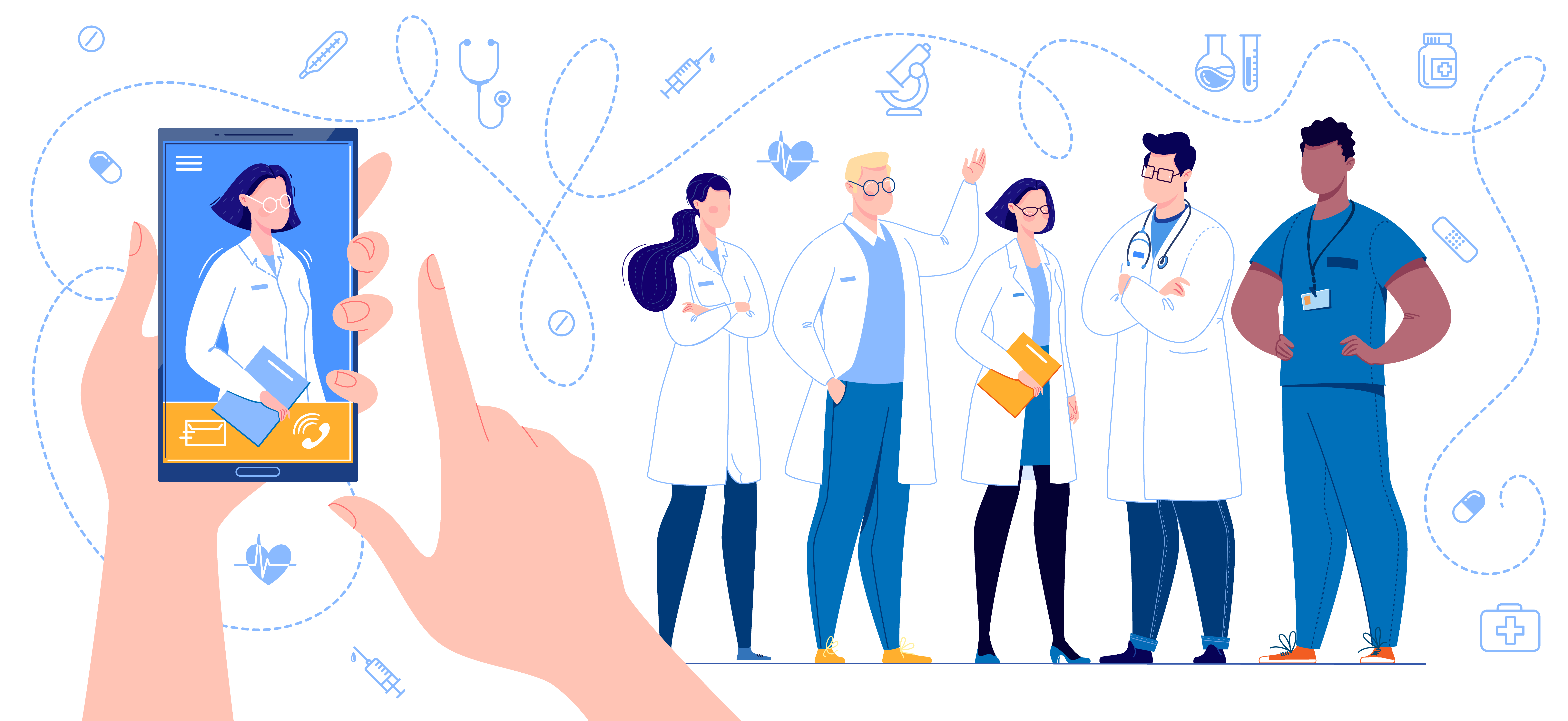Telemedicine graphic Telemedicine graphic